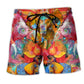 Hippie Elephant Colors Beach Shorts Design Detail For Coastal Escapes And Daily Wear