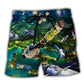 Satellite Need More Green Space Beach Shorts Print Detail For Thoughtful Gift Giving