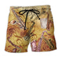 Saxophone Music Beach Shorts Design Detail For Coastal Escapes And Daily Wear