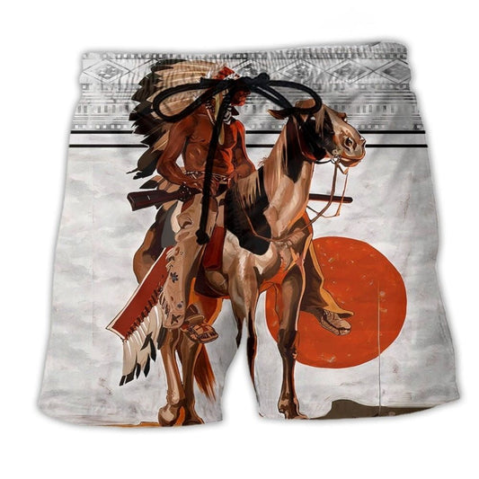 Southwestern Peace Beach Shorts For Warm Weather Outings And Relaxed Holiday Style