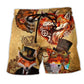 Fox Vintage Forest Beach Shorts For Summer Vacations And Laid Back Daily Wear