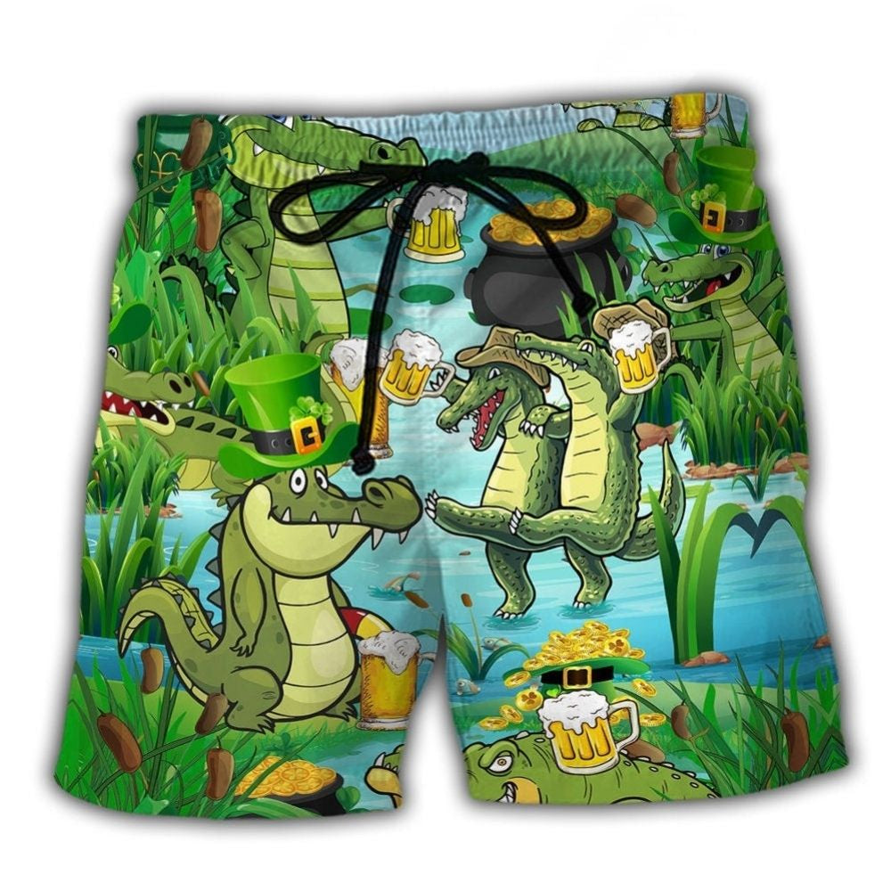 Crocodile Beer Beach Shorts For Weekend Escapes And Comfortable Daily Wear