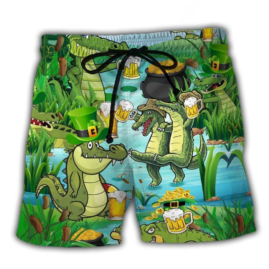Crocodile Beer Beach Shorts For Weekend Escapes And Comfortable Daily Wear