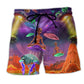 Alien Galaxy UFO Adventure Beach Shorts For Seaside Travel And Comfortable Resort Style