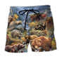 Bear Wild Mountain Beach Shorts For Weekend Escapes And Easygoing Coastal Style