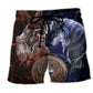 Viking Victory Wolf Warrior Beach Shorts For Oceanfront Weekends And Leisure And Relaxation