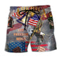 American Freedom Beach Shorts For Tropical Holidays And Leisure And Relaxation