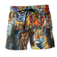 Tiger Eyes Wild Beach Shorts For Vacation Travel And Memorable Gift Ideas