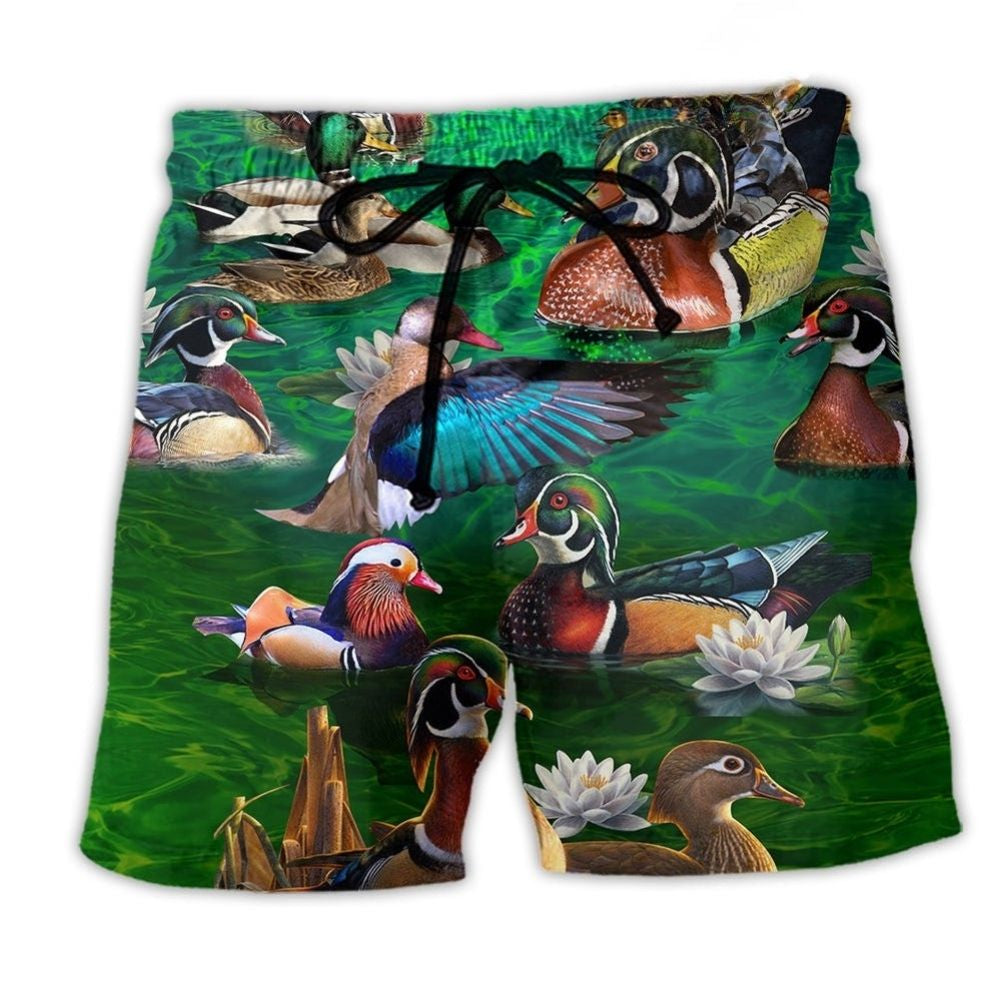 Duck Wild Need Beach Shorts For Poolside Relaxation And Lightweight Summer Style