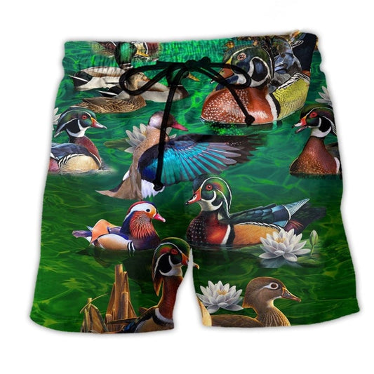 Duck Wild Need Beach Shorts For Poolside Relaxation And Lightweight Summer Style