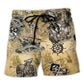 Pirate Ship Skull Beach Shorts For Relaxed Shoreline Days And Leisure And Relaxation