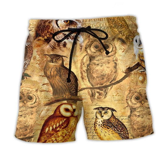 Wise Owl Vintage Beach Shorts For Weekend Escapes And Warm Weather Wardrobe