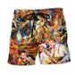 Saxophone Calm Beach Shorts For Summer Festivals And Easy Warm Weather Wear