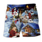 Jesus Gift Christmas Faith Beach Shorts For Vacation Travel And Easygoing Coastal Style
