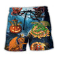 Halloween Dragon Pumpkin Night Sky Beach Shorts For Poolside Relaxation And Memorable Gift Ideas
