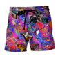 Music Motivation Colorful Beach Shorts For Coastal Adventures And Relaxed Casual Style