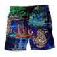 Ship Ocean Neon Beach Shorts For Sunny Day Getaways And Flexible Everyday Wear