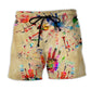 Vintage Music Instrument Beach Shorts For Poolside Relaxation And Casual Outdoor Comfort