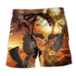 Lion Strength Beach Shorts For Relaxed Shoreline Days And Easy Warm Weather Wear