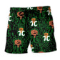 Halloween Smiling Pumpkin Beach Shorts For Summer Festivals And Weekend Casual Style
