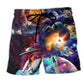 Galaxy War Peace Beach Shorts For Coastal Adventures And Travel Ready Comfort