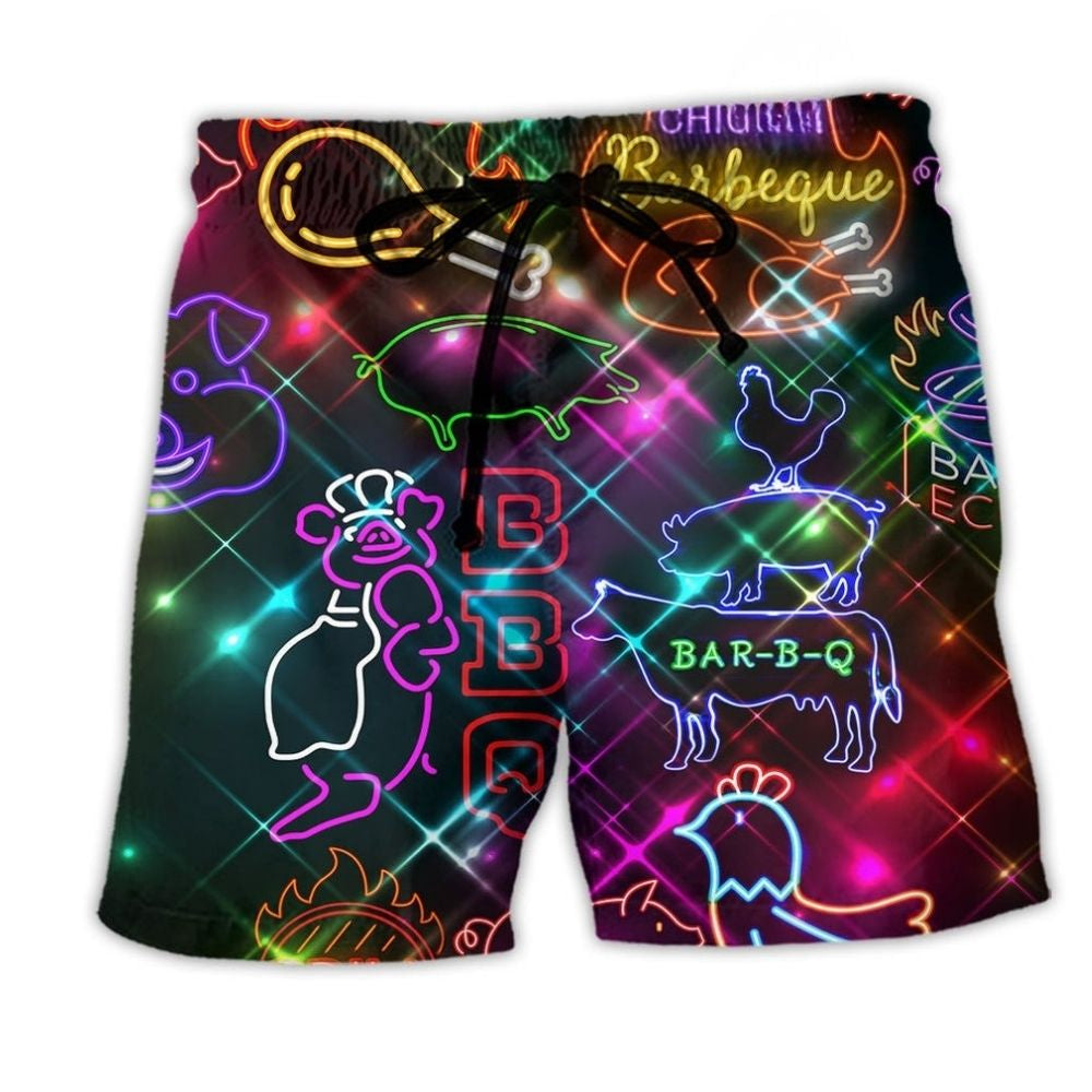 Backyard BBQ Beach Shorts For Island Escapes And Distinctive Seasonal Style