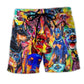 Colorful Doberman Dog Beach Shorts For Oceanfront Weekends And Everyday Comfort