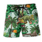 Dinosaur Summer Beach Shorts For Poolside Relaxation And Comfortable Resort Style