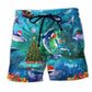 Christmas Whale Ocean Beach Shorts For Casual Day Trips And Comfortable Daily Wear