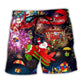 Christmas Santa Airplane Beach Shorts For Sunny Day Getaways And Comfortable Daily Wear
