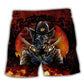 Cowboy Skull Huckleberry Beach Shorts For Sunny Day Getaways And Comfortable Resort Style
