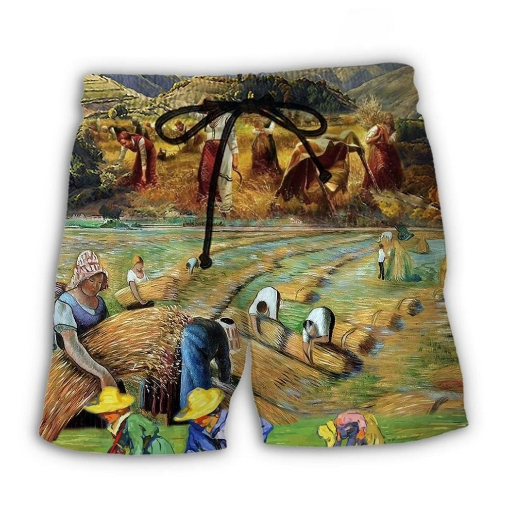 Farm Village Mountain Beach Shorts For Coastal Road Trips And Travel Ready Comfort