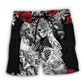 Skull Valentine Beach Shorts For Sunny Day Getaways And Comfortable Daily Wear