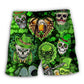 Skull Saint Patrick Beach Shorts For Holiday Cruises And Everyday Comfort