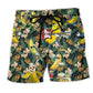 Bananas Tropical Fruit Beach Shorts For Outdoor Adventures And Vacation Ready Style