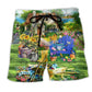 Gardening Flower Balance Beach Shorts For Warm Weather Outings And Easygoing Coastal Style