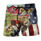 Farm Cows Animals Beach Shorts For Beach Days And Thoughtful Gift Giving