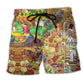 Peaceful Farmer Beach Shorts For Coastal Adventures And Casual Outdoor Comfort