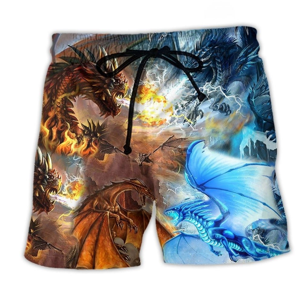 Dragon Fire Water Balance Beach Shorts For Holiday Cruises And Vacation Ready Style