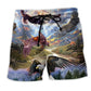 Eagle Spread Wings Freedom Sky Beach Shorts For Coastal Adventures And Memorable Gift Ideas