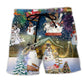 Snow Dog Christmas Beach Shorts For Relaxed Shoreline Days And Warm Weather Wardrobe