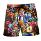 Clown Character Beach Shorts For Beach Days And Vacation Ready Style