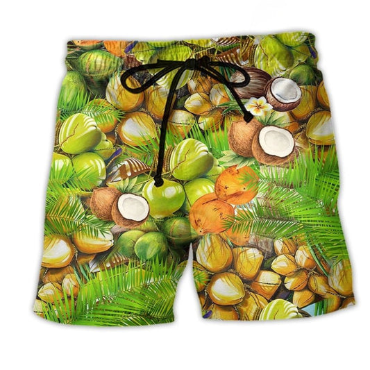 Coconut Summer Beach Shorts For Island Escapes And Distinctive Seasonal Style