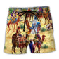 Camel Blue Sky Beach Shorts For Relaxed Shoreline Days And Laid Back Daily Wear