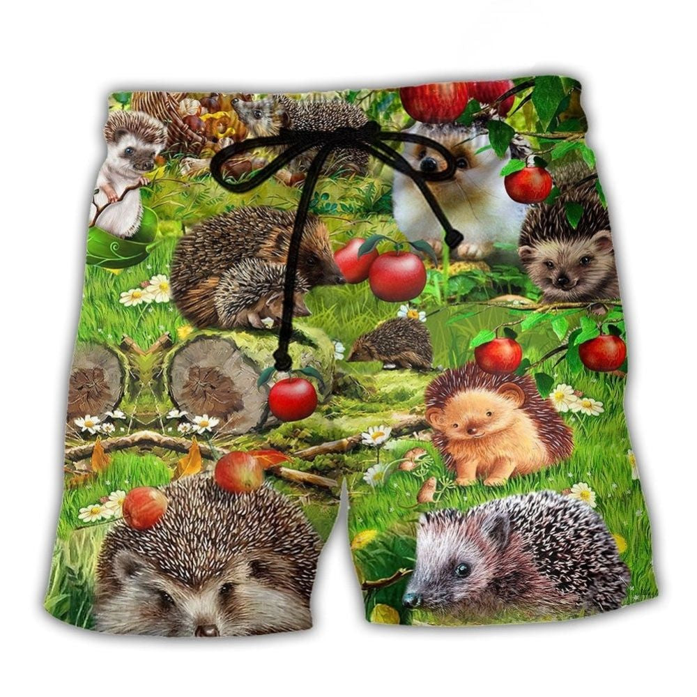 Cute Hedgehog Beach Shorts For Sunny Day Getaways And Easygoing Coastal Style