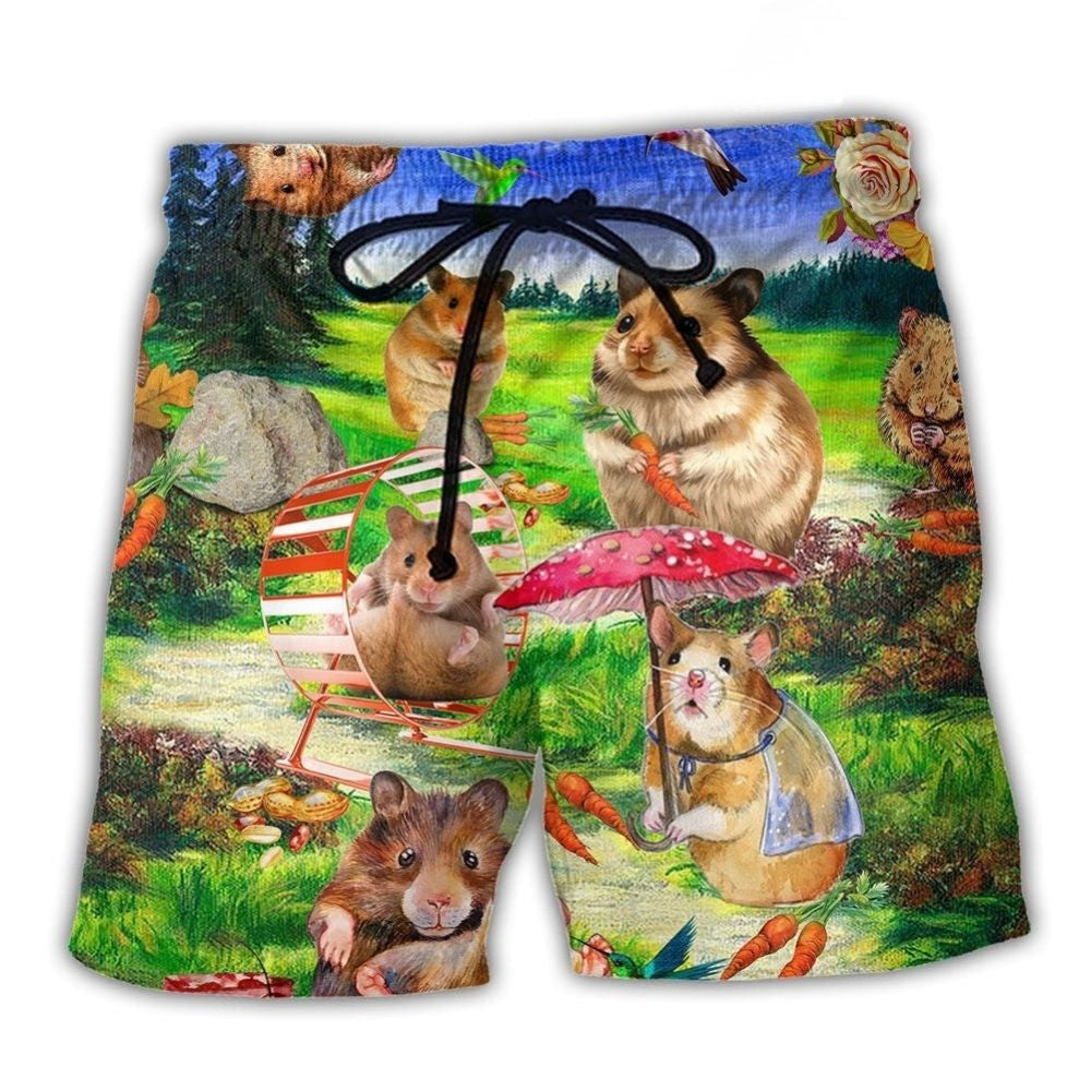 Guinea Pig Cute Animal Beach Shorts For Oceanfront Weekends And Easy Warm Weather Wear