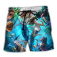 Mermaid Dolphin Ocean Beach Shorts For Seaside Travel And Flexible Everyday Wear