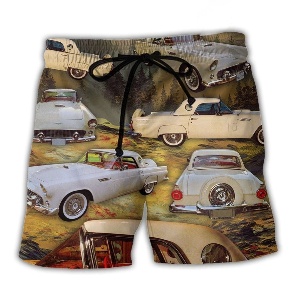 Car Driving Mountains Beach Shorts For Resort Getaways And Thoughtful Gift Giving