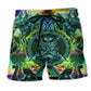 Viking Green Christmas Beach Shorts For Weekend Escapes And Easy Warm Weather Wear