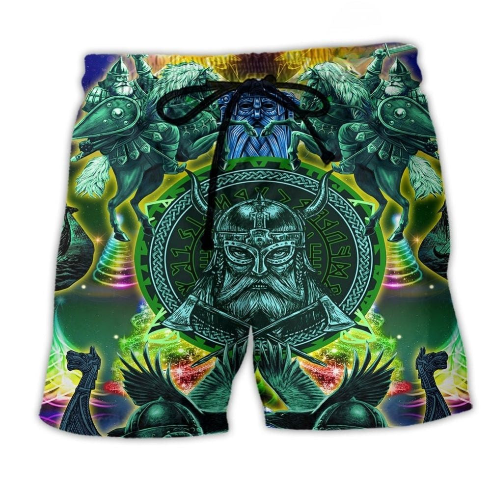 Viking Green Christmas Beach Shorts For Weekend Escapes And Easy Warm Weather Wear